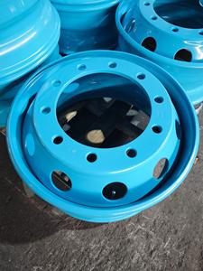 Nouvelles jantes de remplacement pour camion 22.5x8.25 11R22.5, en alliage d'aluminium forgé, sans chambre à air, finition argentée, modèle Foton, garantie 5 ans - Product Image 6