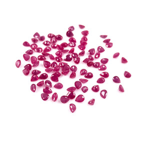 Rubis naturels de Bangkok, formes poire calibrées 3x4mm, pierres précieuses de rubis naturelles facettées en vrac pour la fabrication de bijoux, prêtes à l'emploi - Product Image 5