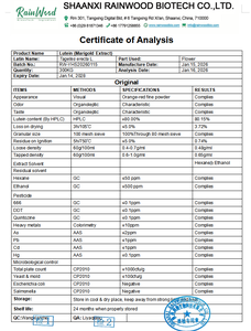 אבקת לוטאין ריינווד, אבקת תמצית פרחי ציפורני חתול, 80% אבקת לוטאין לעיניים - Product Image 2