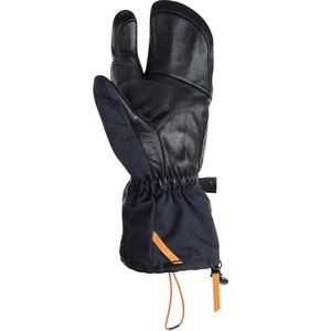 Gants de ski en cuir durables à trois doigts, imperméables, thermiques, coupe-vent, à enfiler, pour hommes, sports d'hiver sur neige - Product Image 2