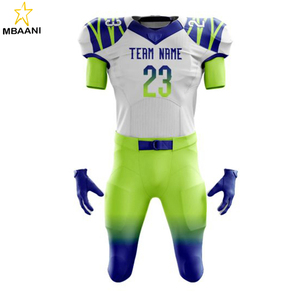 Uniformes de Fútbol Americano Personalizados, Conjunto de Jersey y Pantalones Sublimados, Cuello en V, Manga Corta, Ajustado, Absorbe la Humedad, Morado y Negro para Hombre - Product Image 5
