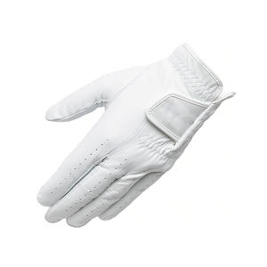 Luxury White Sheepskin Cabretta Golf <b>Gloves</b> Personalized Left Hand Soft Feel Tournament Golf <b>Gloves</b> Factory Supply - Product Image 5