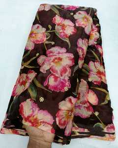 Tela de Seda Suave para Bordado, Calidad Premium, Peso Pesado, Secado Rápido, 85 GSM, 44 Pulgadas de Ancho, Diseño de Boutique - Product Image 3