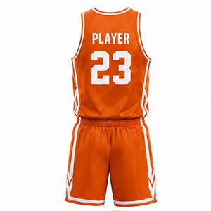 Ensemble de maillots de basket-ball haute performance avec tissu en maille léger, propriétés de séchage rapide et graphiques d'équipe personnalisés - Product Image 2
