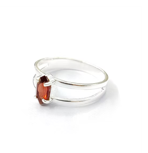 Marquise Cut <b>Garnet</b> Birthstone Gemstone <b>Ring</b> 925 Sterling <b>Silver</b> Handcrafted jewelry gift for her - Product Image 4