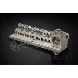 Bloc de connexion neutre en aluminium pratique et économique pour l'utilisation quotidienne dans les borniers de contrôle d'alimentation des armoires électriques en usine - Product Image 1