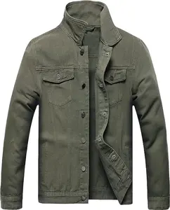 Оптовая продажа, дизайн на заказ, модная рваная джинсовая куртка для мужчин, Стильная джинсовая куртка