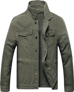 Veste en jean déchirée tendance sur mesure en gros pour hommes, élégante - Product Image 1