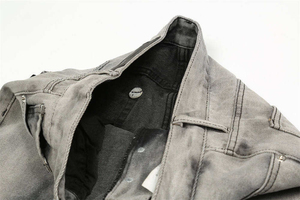 Casual Loose Fit <b>Flare</b> Leg <b>Jeans</b> <b>Men</b> Mid Waist Denim Cotton Spring Summer Lightweight <b>for</b> Wash Waterproof Eco-Friendly - Product Image 6