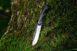 Couteau de chasse industriel en acier à haute teneur en carbone, vente en gros OEM, couteau de survie à lame fixe pour le camping et la chasse en extérieur avec manche en Micarta - Product Image 2