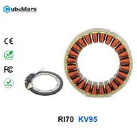 Moteur de robot de rééducation CubeMars RI70 KV95, moteur de couple compact sans balais à faible effet de recul pour articulation d'exosquelette