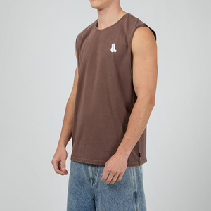 เสื้อกล้ามออกกำลังกายทรงเข้ารูปสำหรับผู้ชาย ผ้าถักคอตตอน/ใยไผ่ แห้งเร็ว ลายการ์ตูน สไตล์ไฮสตรีท - Product Image 3