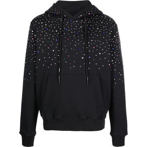 Sweat à capuche tricoté pour femme, style streetwear décontracté, avec strass, anti-rides, coupe-vent, haute qualité, manches longues, idéal pour l'hiver - Product Image 1