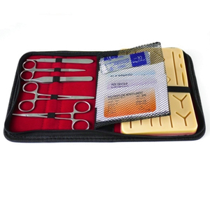Kit d'entraînement à la suture de qualité supérieure, ensemble de pratique de la suture chirurgicale avec coussin d'entraînement en silicone réaliste, instruments médicaux réutilisables - Product Image 1