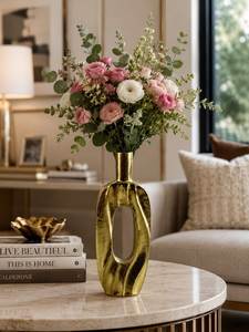 Customized Handmade Aluminium Tabletop Flower <b>vase</b> For Home & Garden Decor Flower Pots For Event And Wedding Centerpieces - Product Image 6
