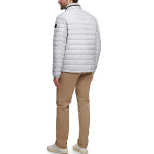 Men's Winter Hooded Insulated <b>Zip</b>-<b>up</b> <b>Jacket</b> High Street Style Waterproof Windproof Warm Puffer Worsted Fabric Reversible Fortleo - Product Image 4