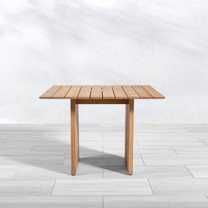 Mesa de Comedor Redonda de Teca Sólida de Primera Calidad, Impermeable y Ecológica, Diseño Moderno Hecho a Mano, Duradera, para Uso en Hoteles y Hostelería - Product Image 1