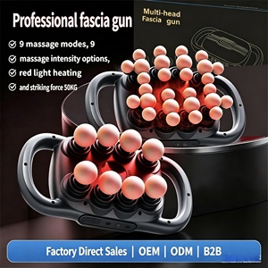 Pistolet de massage multi-têtes à percussion pour tissus profonds, vente en gros d'usine, OEM ODM, récupération musculaire, relaxation corporelle complète AS - Product Image 3