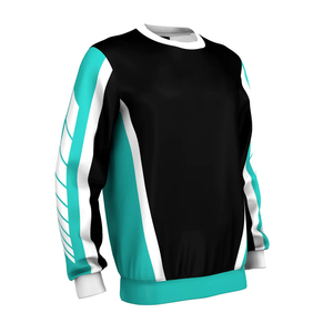 Sweat-shirt à col rond pour homme, impression personnalisée par sublimation, motif uni, respirant, tricoté, sweat-shirt d'hiver - Product Image 2