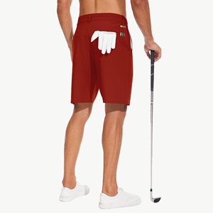 Shorts de golf décontractés pour hommes, personnalisés, de haute qualité, en mesh, extensibles dans 4 directions, légers, confortables, en polyester - Product Image 2
