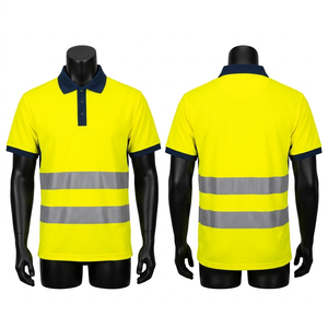 Camiseta Polo de Seguridad de Alta Visibilidad, 180 GSM, Tejido Transpirable Tipo Bird Eye, Panel Reflectante, Bordado Personalizado - Product Image 2