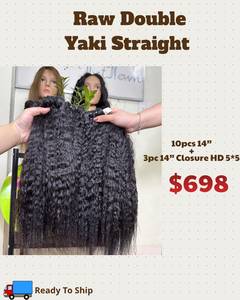 Cheveux Vietnamiens Bruts de Qualité Supérieure, Lisses Yaki, Extensions de Cheveux Humains en Paquets, Double Trame, Expédition Mondiale - Product Image 2
