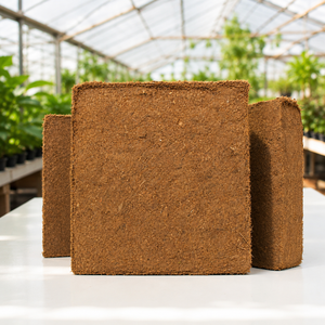 Bloque de Fibra de Coco para Exportación Global, 5 kg, Triple Lavado, Bajo EC, para Jardín Hidropónico, Ecológico, Listo para Usar, Sustrato, Medio de Cultivo, ISO - Product Image 1