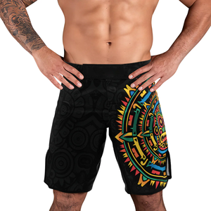 MMA/BJJ Training <b>Shorts</b> Custom Heat-Transfer Printed Breathable Quick Dry Stretch Micro 100% <b>Polyester</b> OEM Service MMA <b>Shorts</b> - Product Image 3
