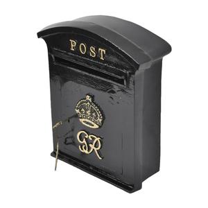 Luxury VR Post Holder <b>Box</b> And Dropbox With <b>Lock</b> Event Supplies Holiday Decoration Wall Mount Letter <b>Box</b> Rustic Metal - Product Image 4