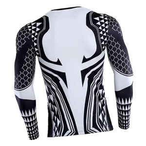 T-shirt de compression pour homme, à séchage rapide, pour la course à pied, la musculation, la salle de sport, les activités sportives, protection UV, vêtements de sport - Product Image 3