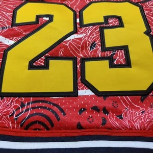 Cantidad a granel 100% poliéster bordado completo hombres pantalones cortos comodidad cintura elástica pantalones cortos - Product Image 3