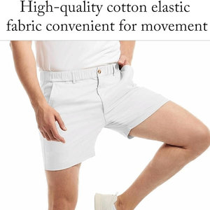 Shorts de travail amples à motif uni pour homme, nouvelle collection été, avec taille élastique, pour le sport, la course et les loisirs, pour hommes et femmes - Product Image 5