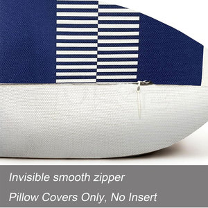 Funda de Almohada Cuadrada de Alta Calidad, Tela de Poliéster y Algodón, Cómoda para Uso en el Hogar y Hoteles, Diseño Moderno - Product Image 5