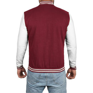 Chaqueta Letterman para Hombre con Cuello y Puños Acanalados, Logotipo Frontal, Diseño Invernal Transpirable y Ecológico, Estructura Cómoda - Product Image 2