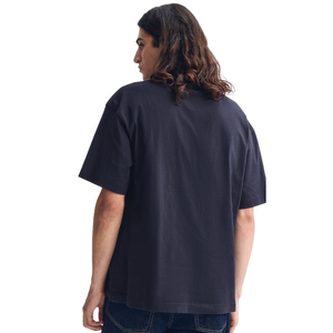 T-shirt en coton pour homme, coupe décontractée, surdimensionné, col rond, respirant, tee-shirt d'été, production OEM ODM, marque privée - Product Image 2