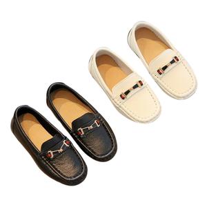 Chaussures pour enfants garçons à semelle durable, unisexes, bout rond, en cuir véritable, fournisseur en gros - Product Image 2