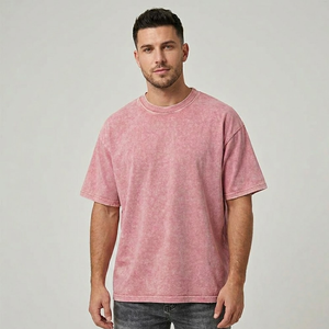 Camiseta de algodón 100% tejida con diseño moderno, de alta calidad, hecha a medida, con estampado sólido, para hombre. - Product Image 1