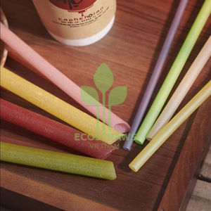 Pailles de riz à boire écologiques à haute résistance à l'eau bon prix Ecostraws Vietnam accessoires de verres en carton sans usine - Product Image 6