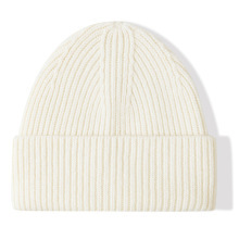 Red Ribbed Knit Beanie Hat Solid Color Warm Winter Adults 56-58CM Head Circumference <b>Plain</b> Style Short 100% Acrylic Computer - Product Image 3