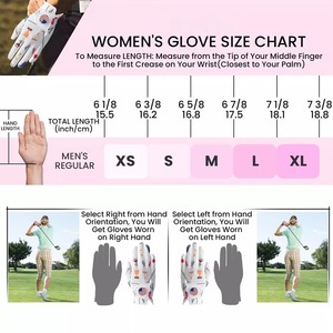 Gants de golf blancs imprimés par sublimation avec patch drapeau américain, main droite, antidérapants, en microfibre, unisexe, pour le sport - Product Image 6