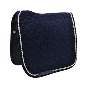 BRAND ZONE Tapis de selle polyvalent personnalisé confortable pour dressage équestre anglais, en velours avec doublure en maille polyester - Product Image 1