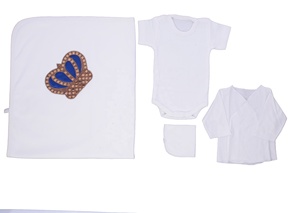 Conjunto de 10 Piezas de Ropa para Bebé Niño Recién Nacido, Chaleco de Punto Bordado de Algodón 100%, Manga Larga, Estilo Moderno, Primavera - Product Image 5