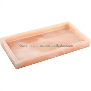 Dispose d'un motif en marbre et d'une forme rectangulaire convenant à divers styles de décoration plateau de vanité de salle de bain en résine souvent utilisé - Product Image 1