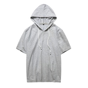 Camiseta con Capucha de Manga Corta Estampada para Parejas, Camiseta con Capucha Personalizada para Venta al por Mayor de Ropa Urbana - Product Image 3