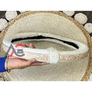 Funda de Volante de Cuero Hecha a Mano, Protector Universal para Volante de Coche, Agarre Cómodo, Decoración Interior Duradera - Product Image 1