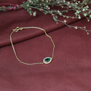 Gold Plating Pear Cut Emerald <b>Bracelet</b> for Bezel Setting Women Fine Unisex Engagement Jewelry Adjustable Cuff <b>Bracelet</b> Gift Bulk - Product Image 3