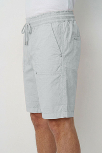 Shorts de Playa para Hombre, Tejidos en Algodón, con Cordón en la Cintura y Bolsillos, Transpirables, de Color Sólido, Estilo Casual, Suministro OEM, Logotipo Personalizado - Product Image 5