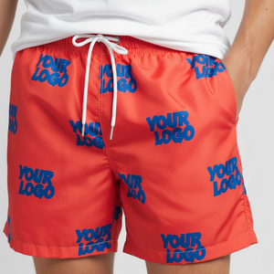 Pantalones Cortos Deportivos de Malla para Hombre, Sublimados Personalizados, con Bolsillos, Cierre con Cordón, Transpirables, de Secado Rápido, Diseño Ligero para Gimnasio en Verano - Product Image 4