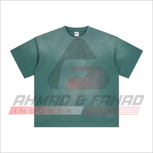 เสื้อยืดคอตตอนโอเวอร์ไซส์ผู้ชาย แขนสั้น คอกลม พิมพ์ลายตัวอักษร สวมใส่สบาย ระบายอากาศได้ดี ดีไซน์โลโก้ด้านหน้า - Product Image 1