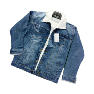 Chaqueta vaquera con Cuello de piel para hombre - Product Image 1